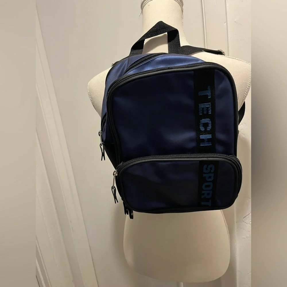 Tech Sport Nylon Messenger Backpack Unisex